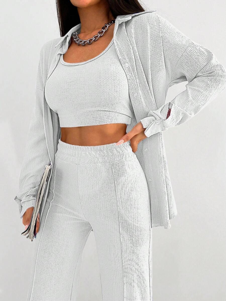TOP BLUZA SPODNIE KOMPLET