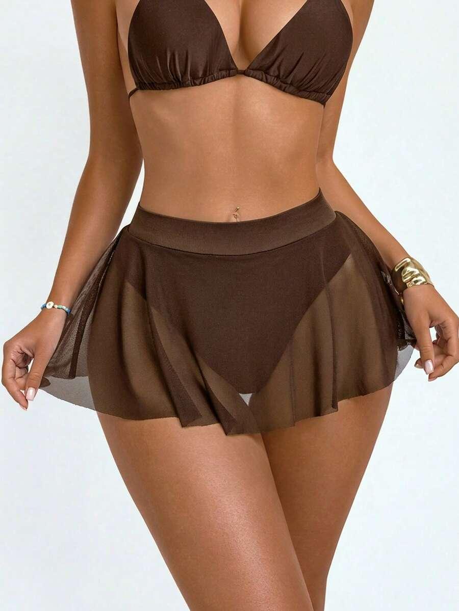 brązowy dół od bikini