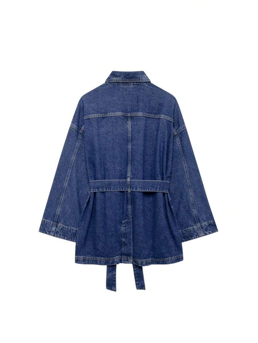 NIEBIESKA MINI SUKIENKA JEANS