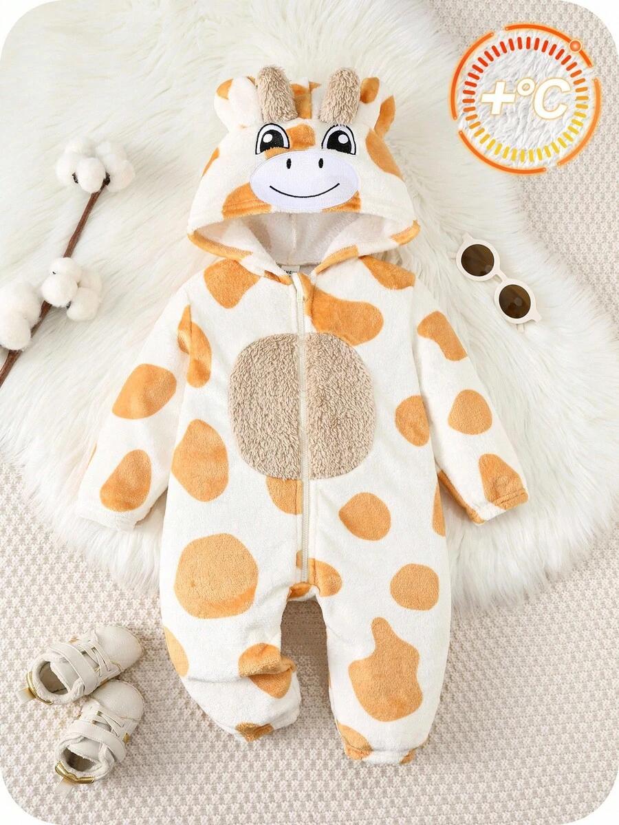 fluffy kombinezon animal print 