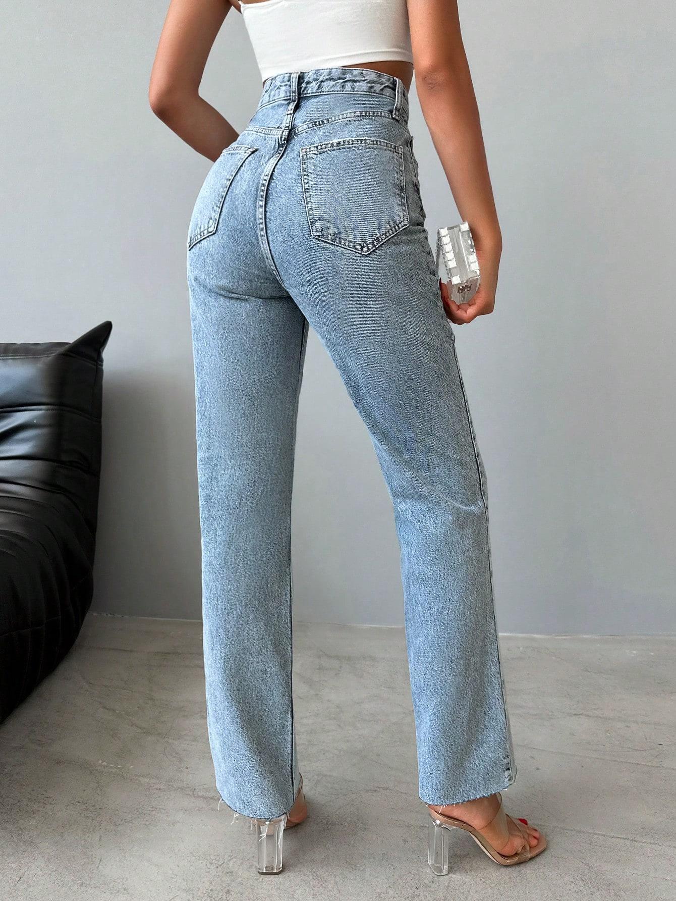 NIEBIESKIE SPODNIE JEANS 