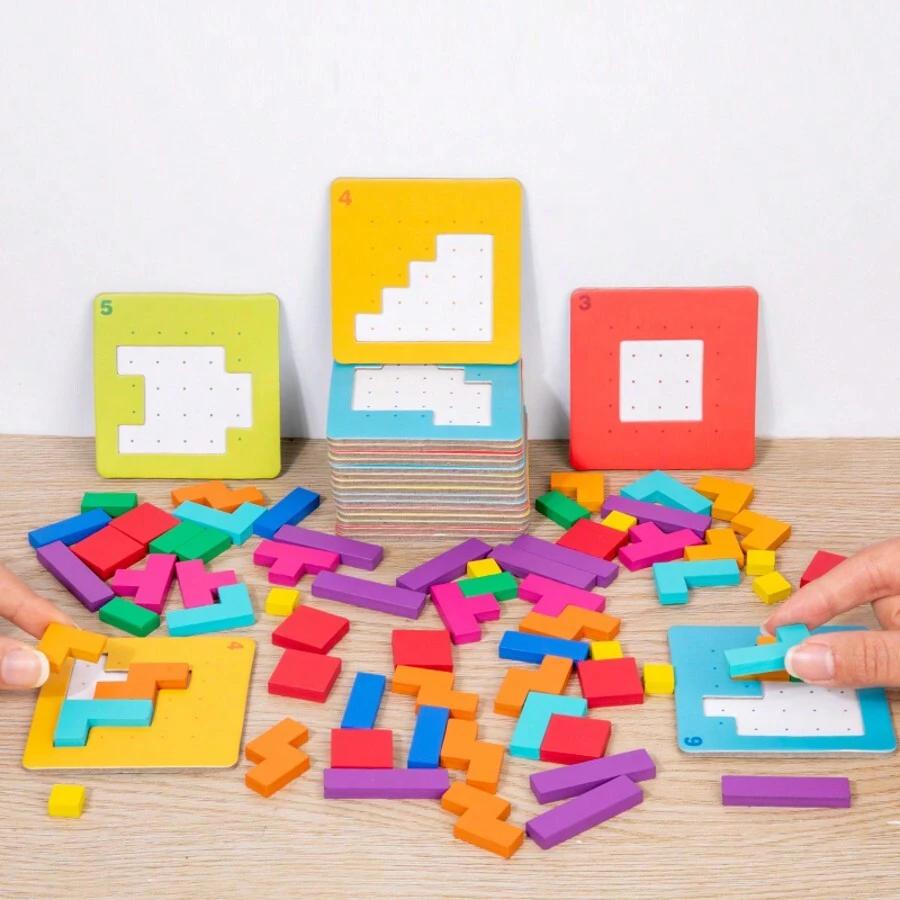 Drewniane puzzle gra