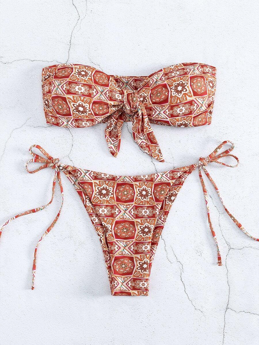 BIKINI DWUCZĘŚCIOWE ZE WZOREM 