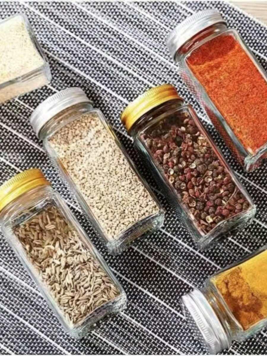 szklane pojemniki na przyprawy 12-pack