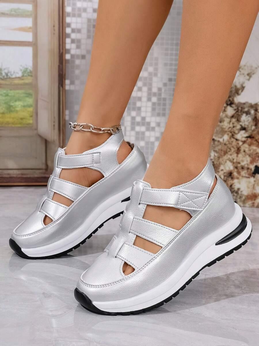 srebrne buty sportowe