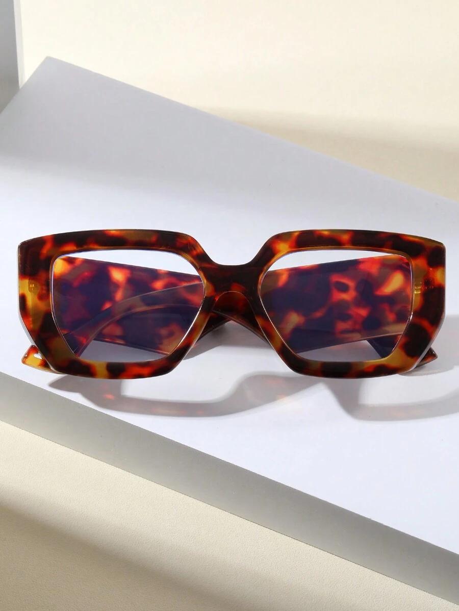 okulary zerówki animal print