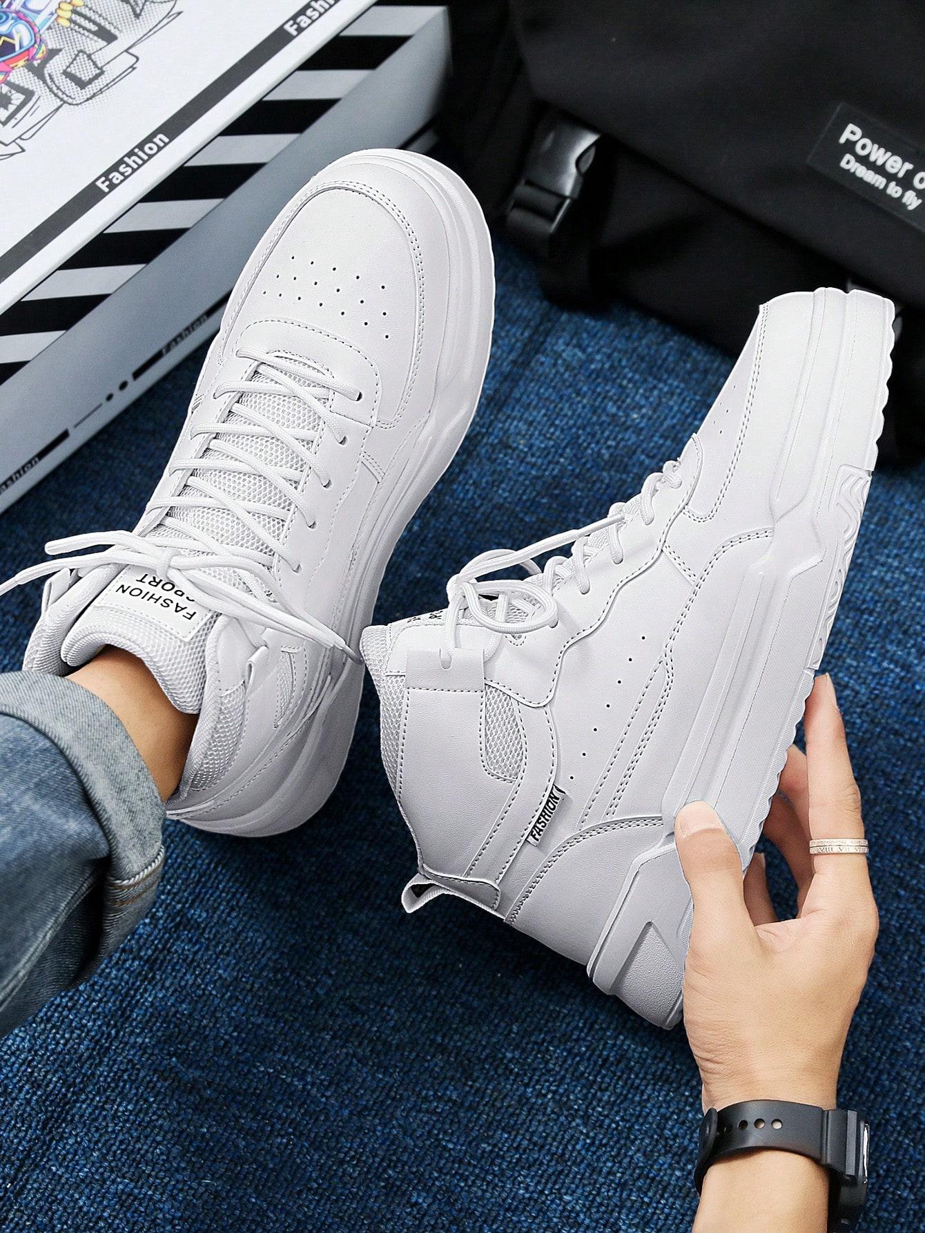 BIAŁE SPORTOWE BUTY ZA KOSTKĘ