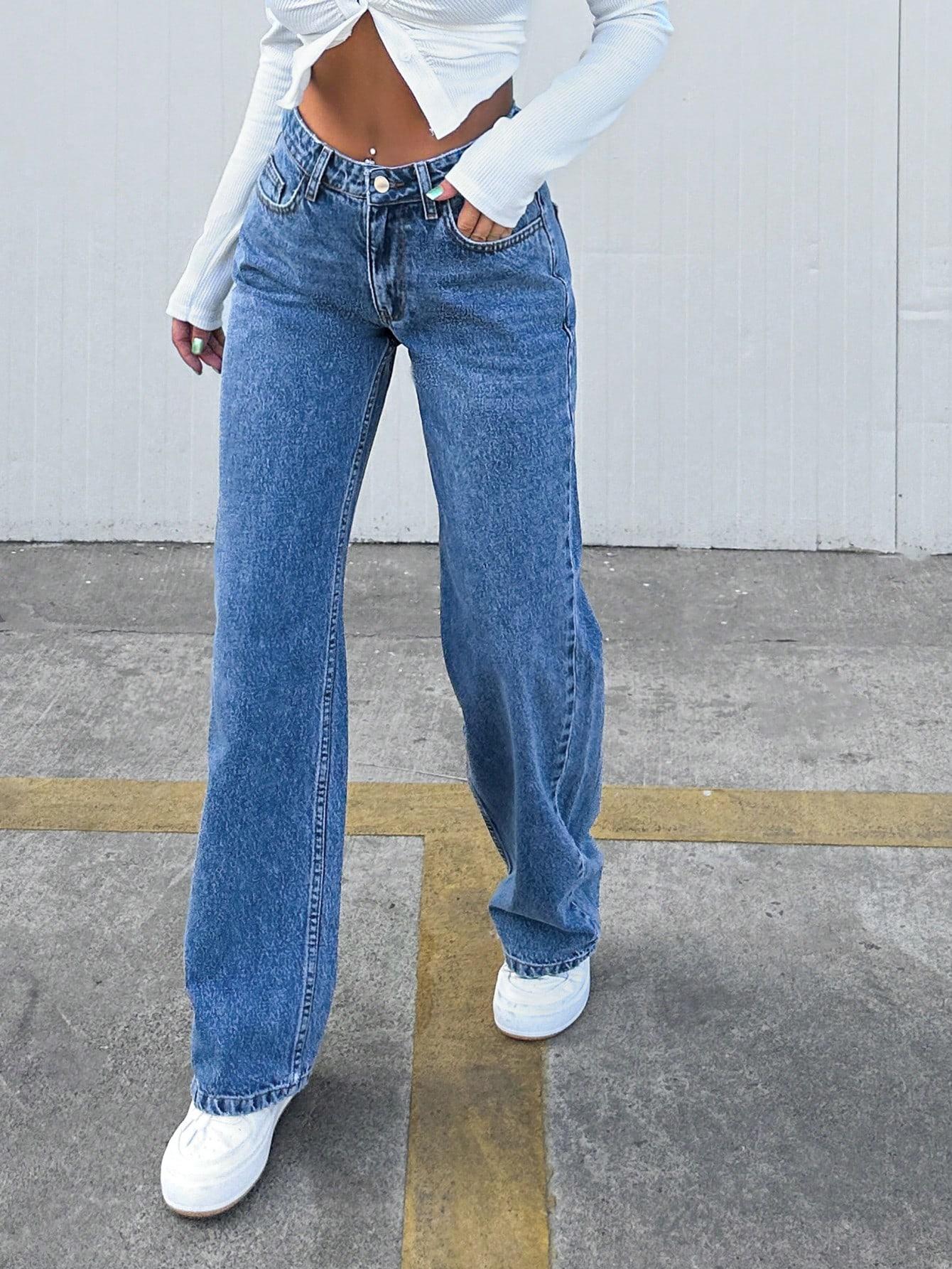 NIEBIESKIE SPODNIE JEANS