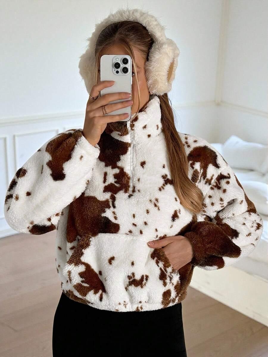 BLUZA ZAMEK ANIMAL PRINT