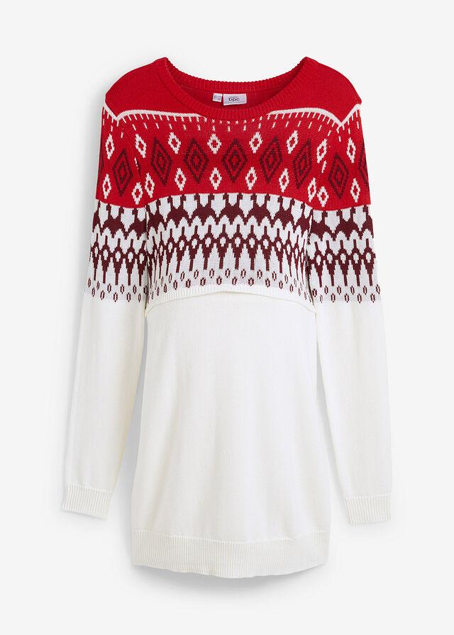 SWETER Z DZIANINY 