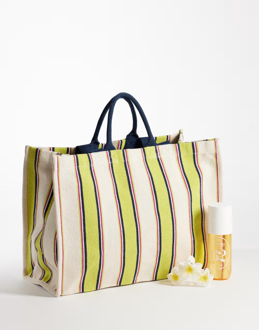 TORBA PLAŻOWA PASKI 45,5x34,5cm