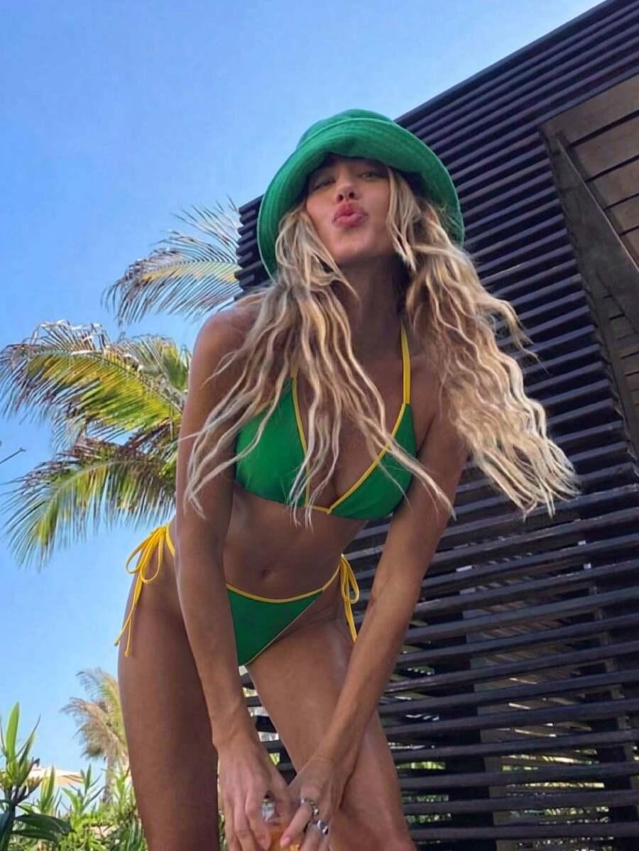 komplet bikini wiązanie