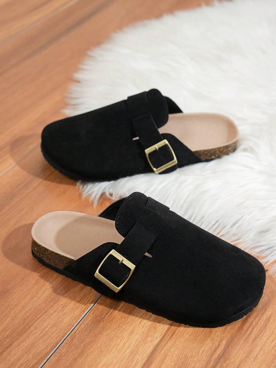 CZARNE KLAPKI CASUAL