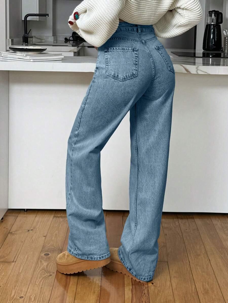 NIEBIESKIE SPODNIE JEANS