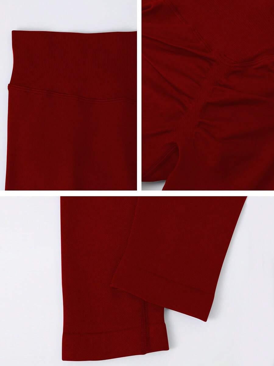 CZERWONE SPODNIE LEGGINSY