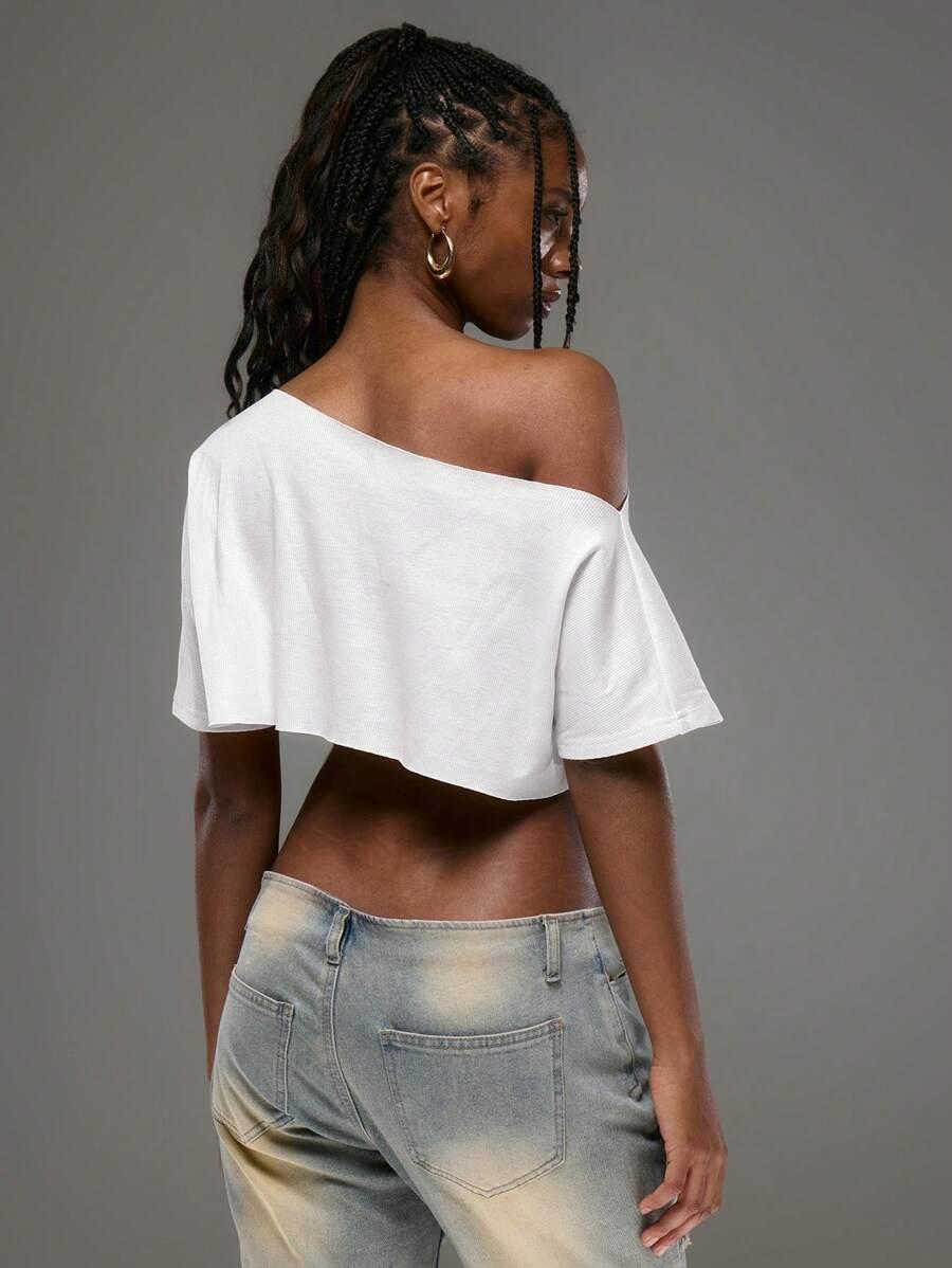 BIAŁY TOP OVERSIZE