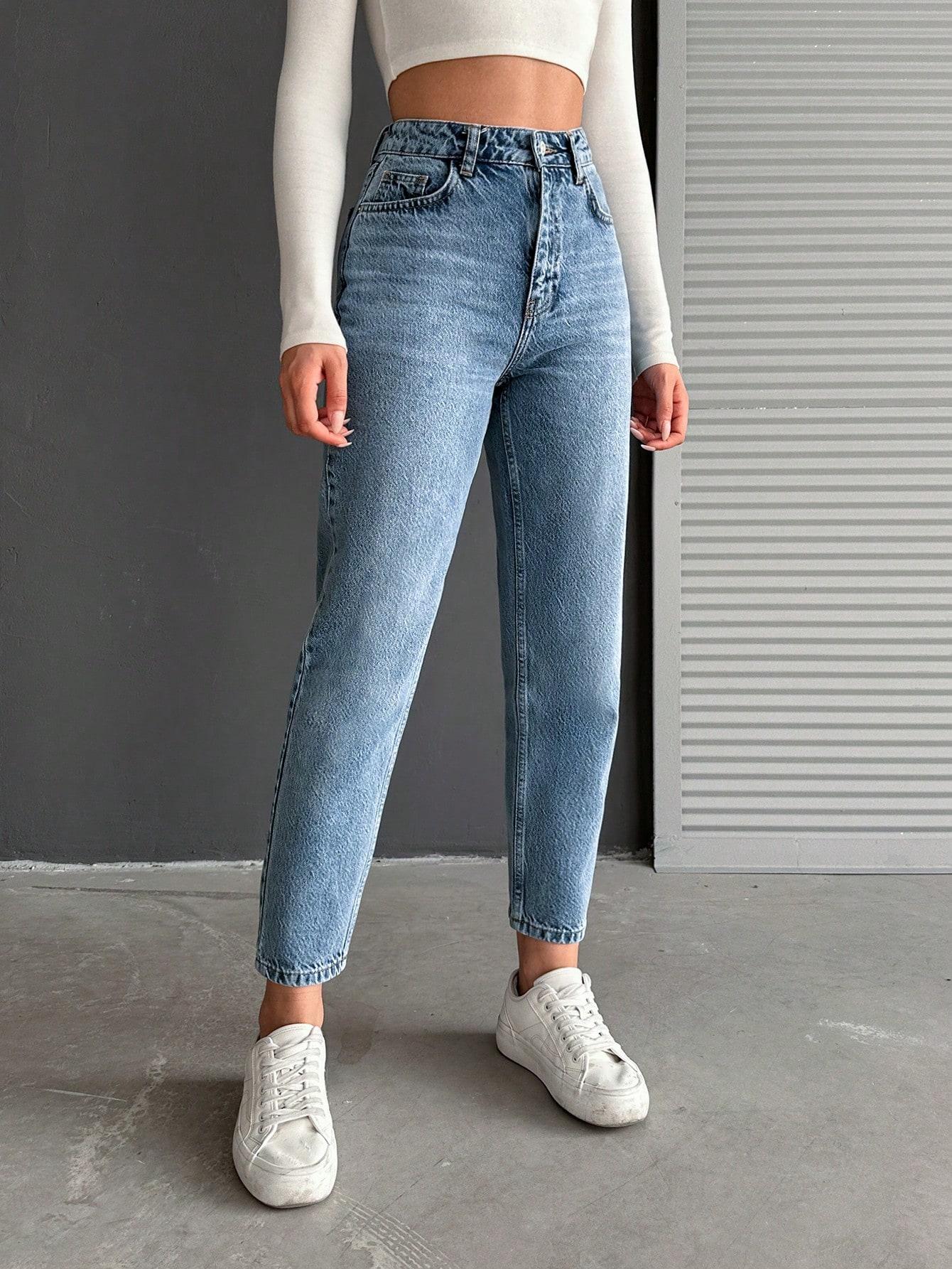 SPODNIE JEANS WYSOKI STAN