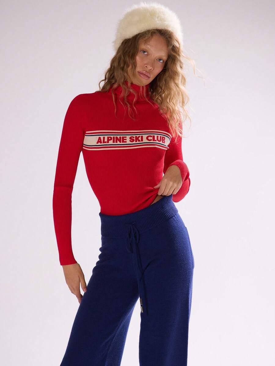 CZERWONY SWETER GOLF