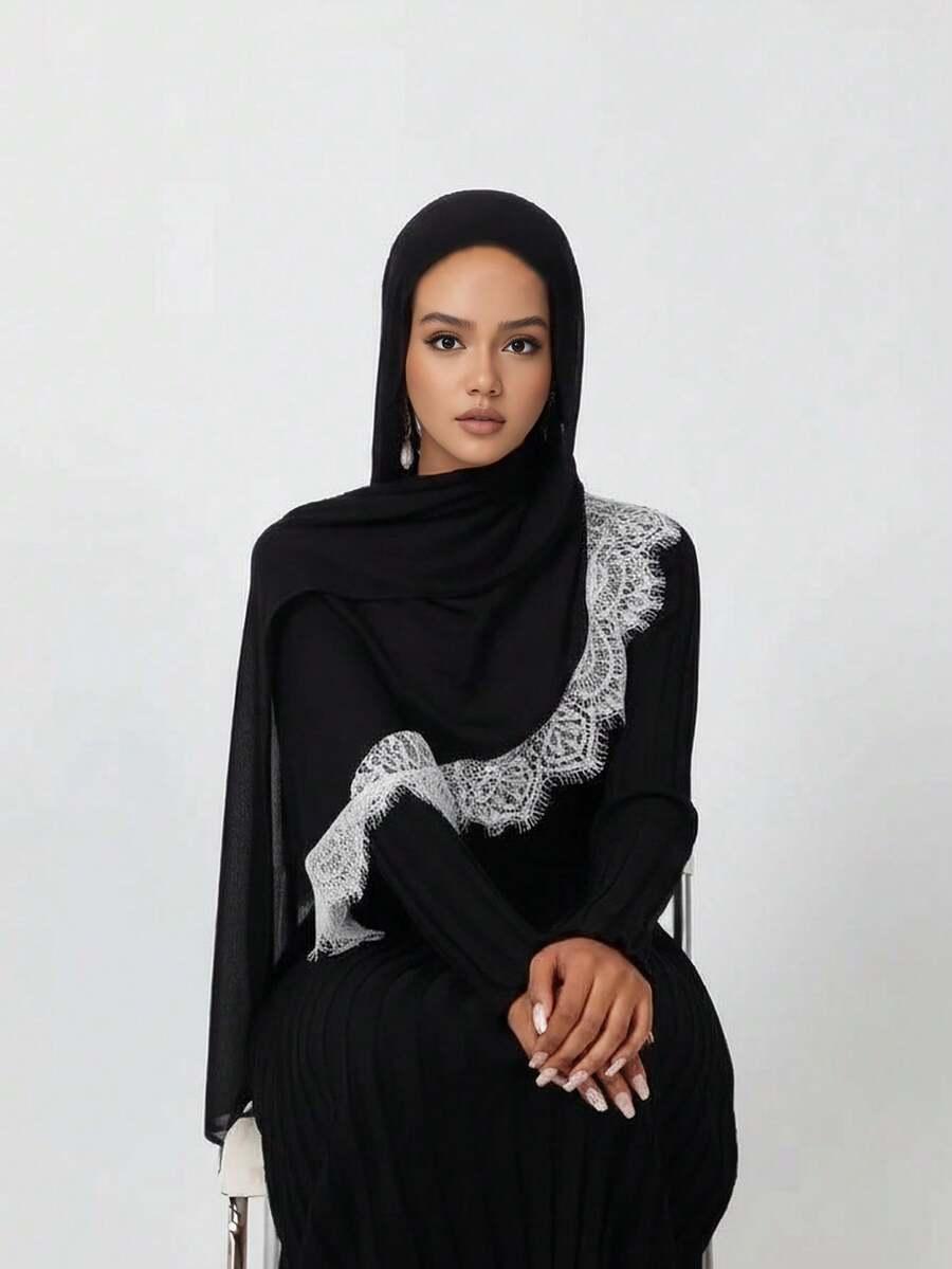 CHUSTA DAMSKA Z KORONKĄ