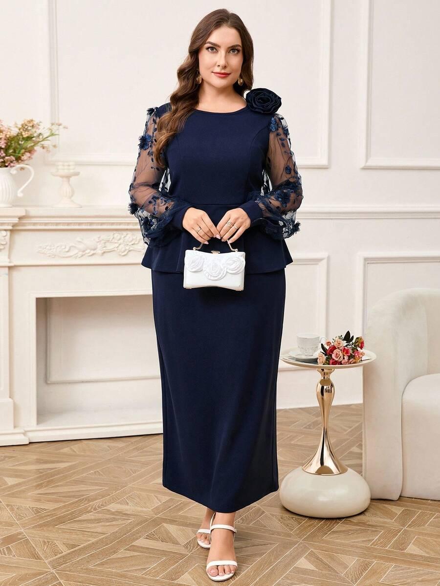 ELEGANCKI DWUCZĘŚCIOWY KOMPLET DAMSKI 
