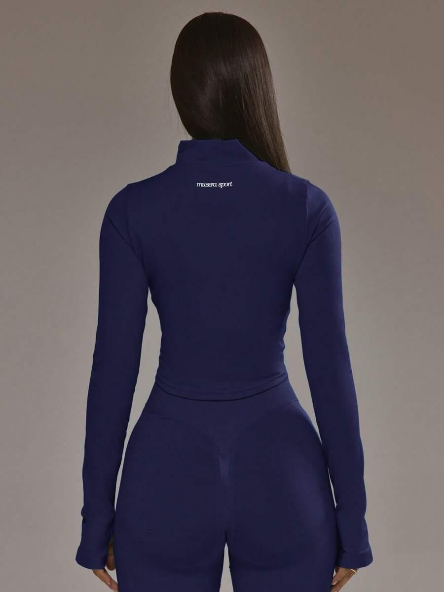 NIEBIESKA BLUZA ZAMEK
