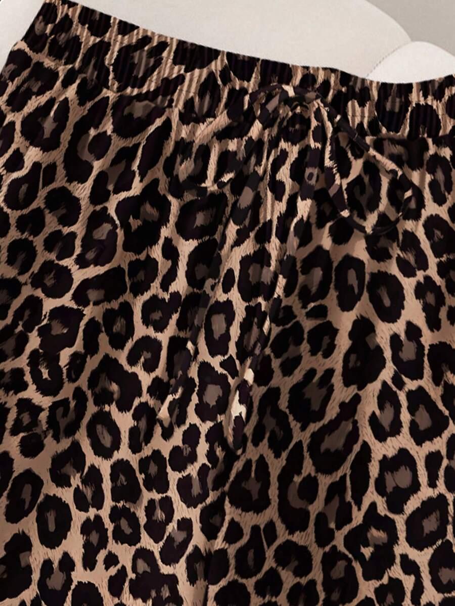 spodnie animal print casual