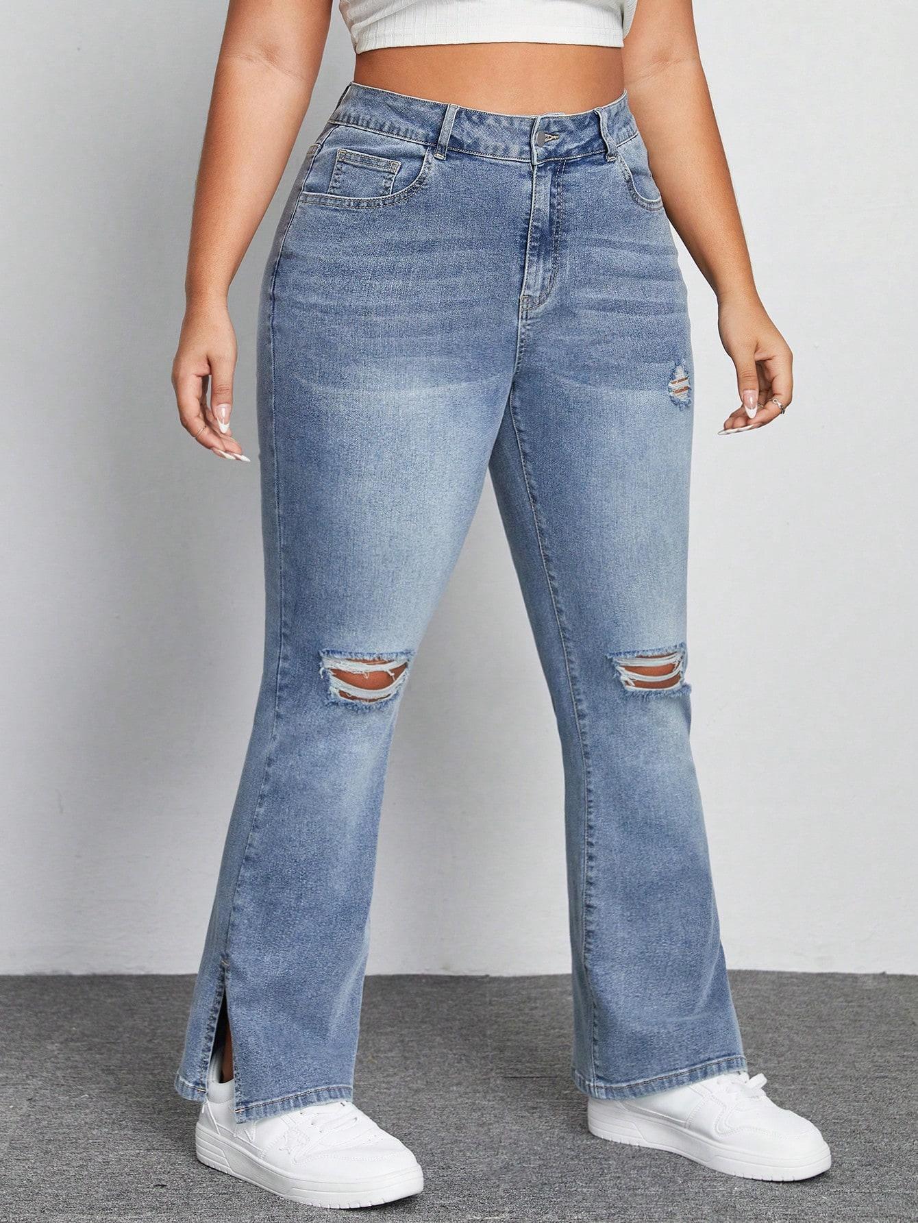 NIEBIESKIE SPODNIE JEANS