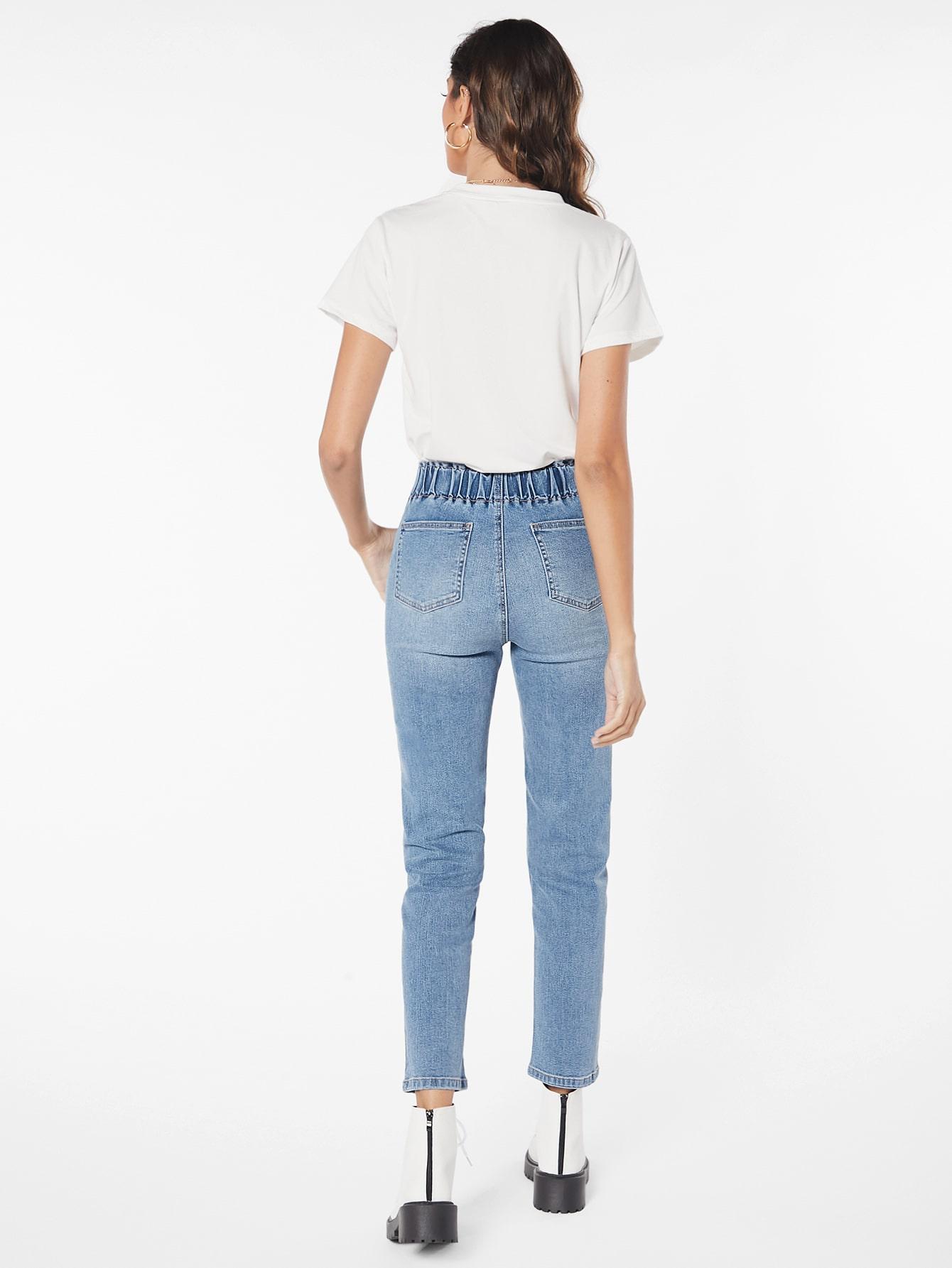 NIEBIESKIE SPODNIE JEANS