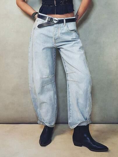 SPODNIE JEANS PASKI 
