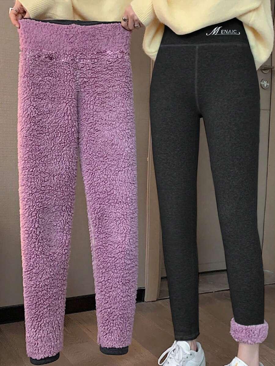 szare OCIEPLANE LEGGINSY