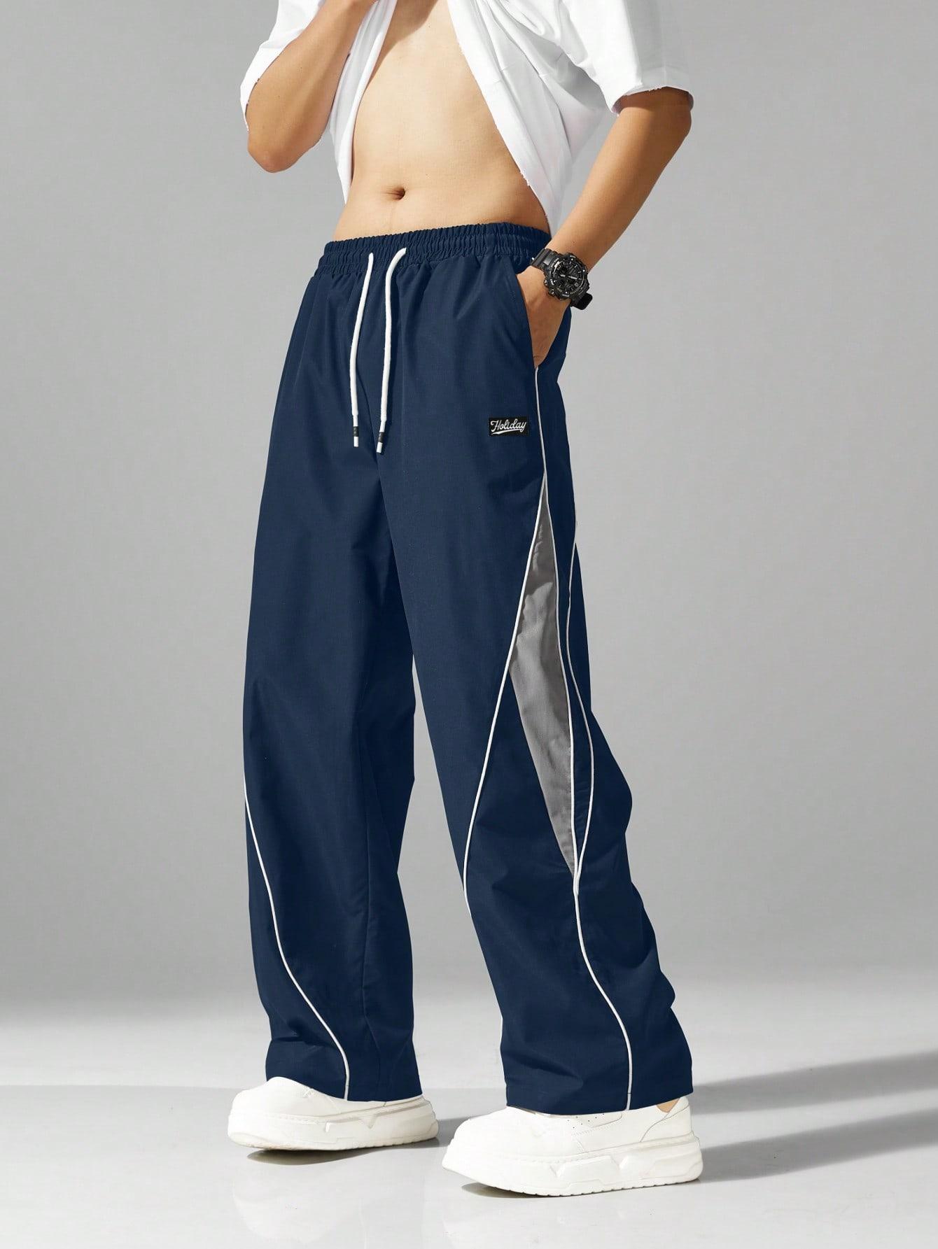 niebieskie spodnie casual 