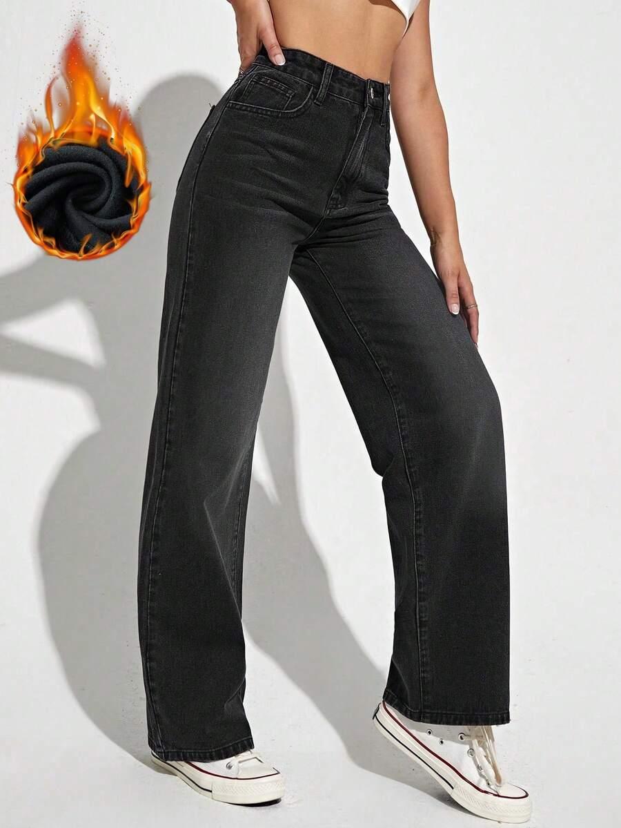 czarne spodnie jeans 