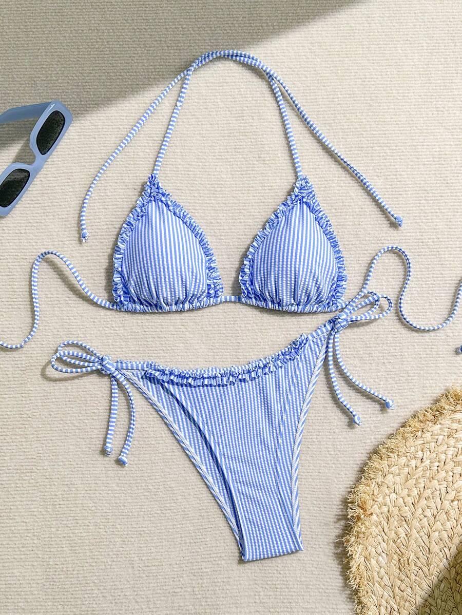 góra od bikini wzór paski