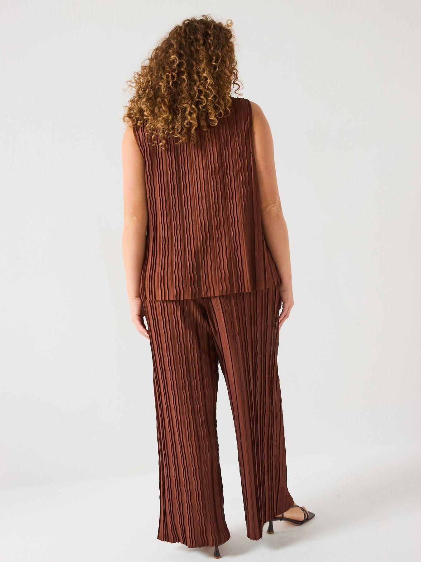 V BY VERY PLISOWANY TOP DAMSKI 