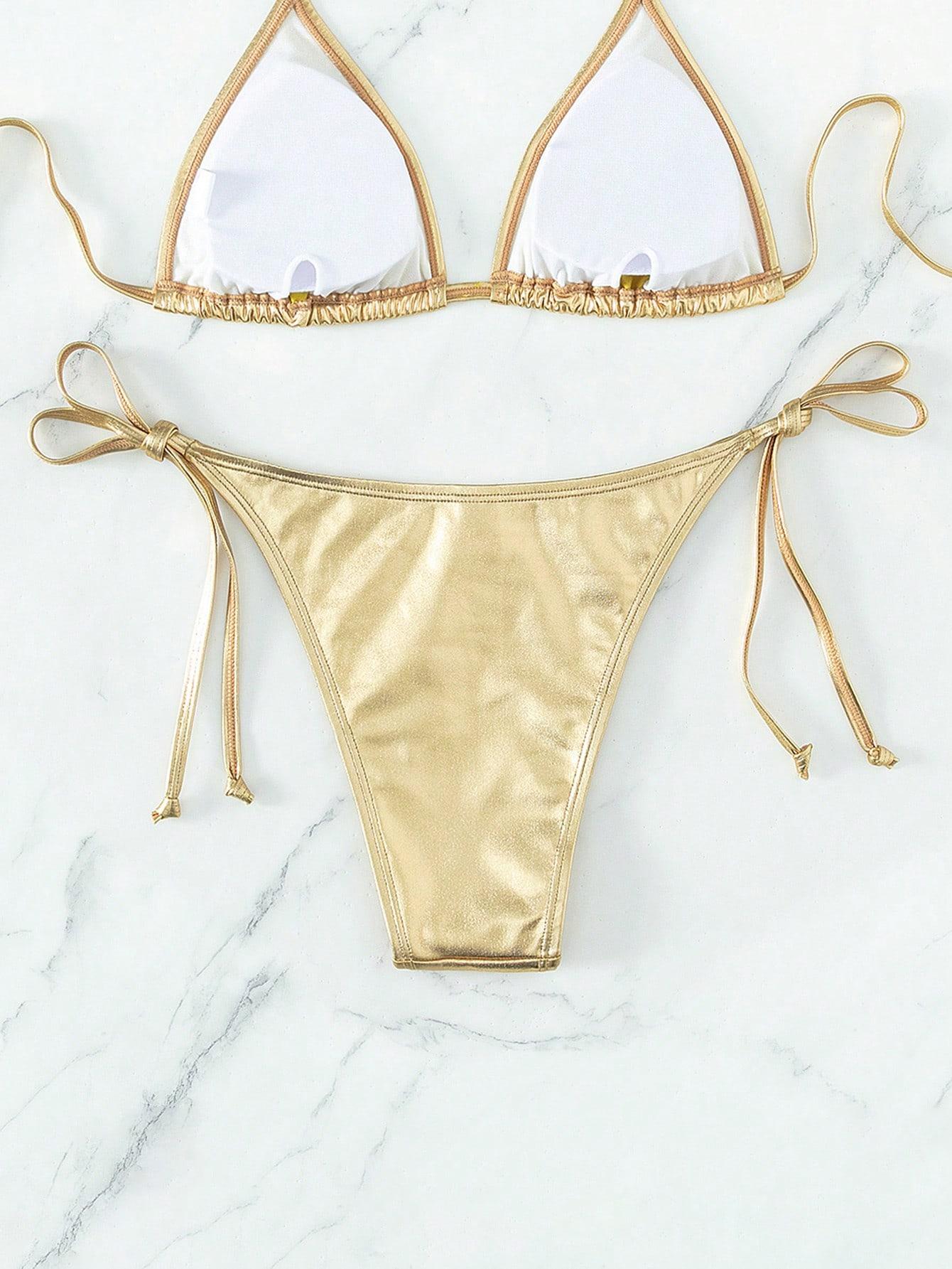 ZŁOTY DÓŁ OD BIKINI WIĄZANIE