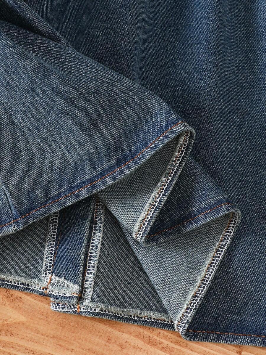 NIEBIESKA SUKIENKA JEANS