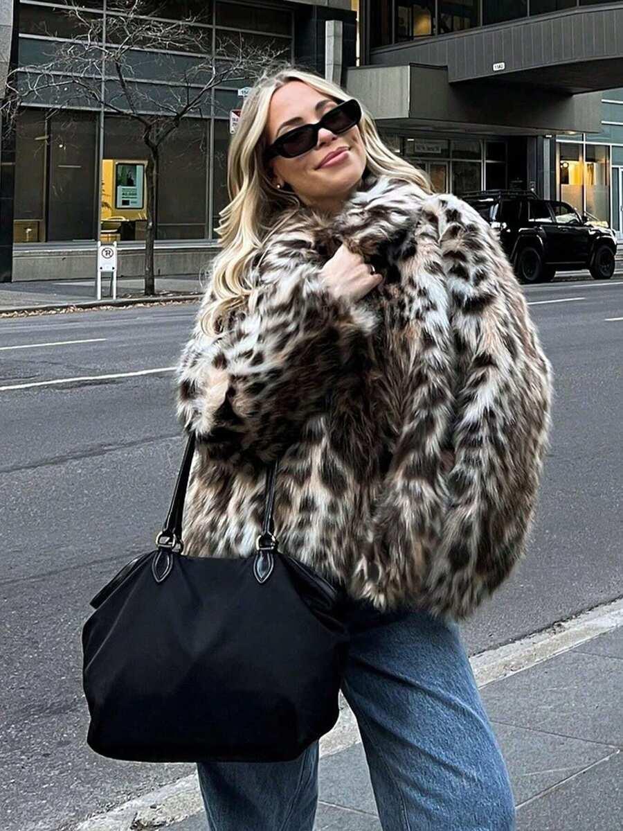 sztuczne futro animal print