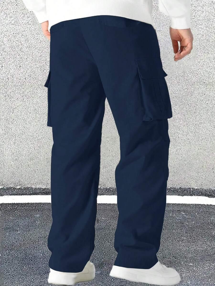 granatowe spodnie casual