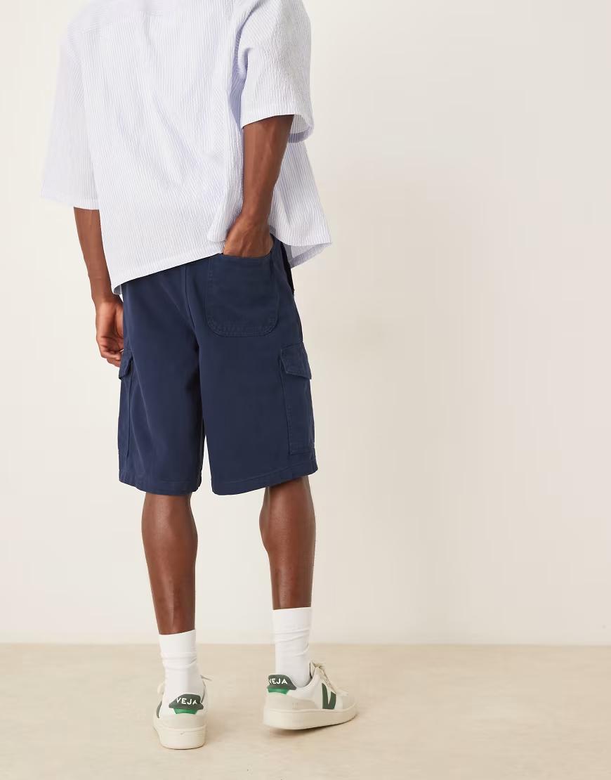 GRANATOWE SPODENKI JEANS