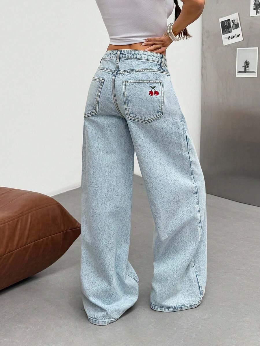 NIEBIESKIE SPODNIE JEANS