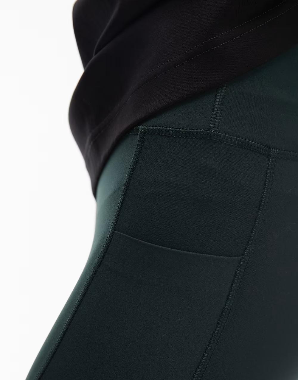 ZIELONE LEGGINSY SPORTOWE KIESZENIE