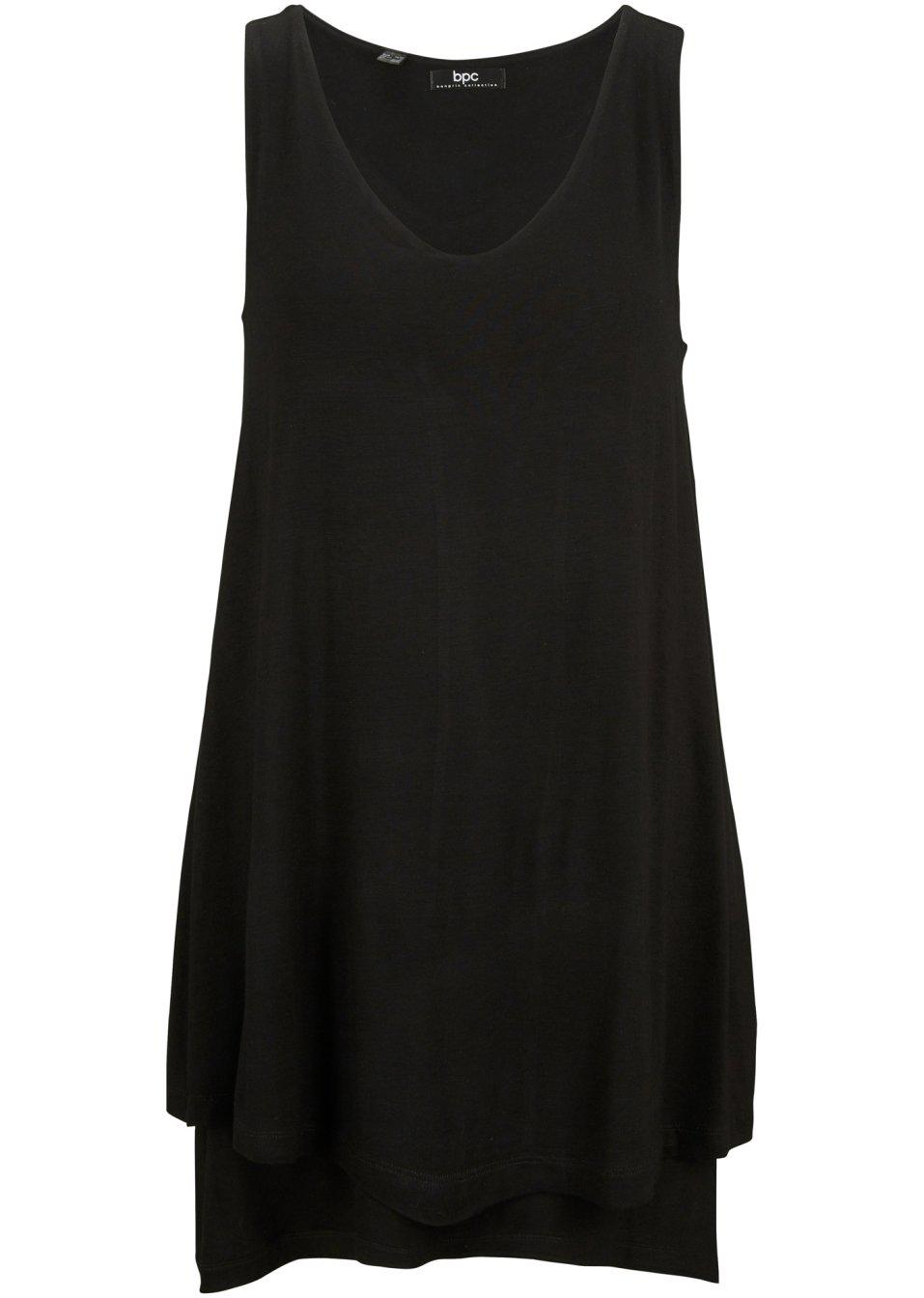 CZARNA TUNIKA V-NECK