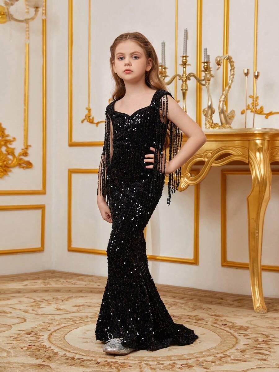 CZARNA MAXI SUKIENKA