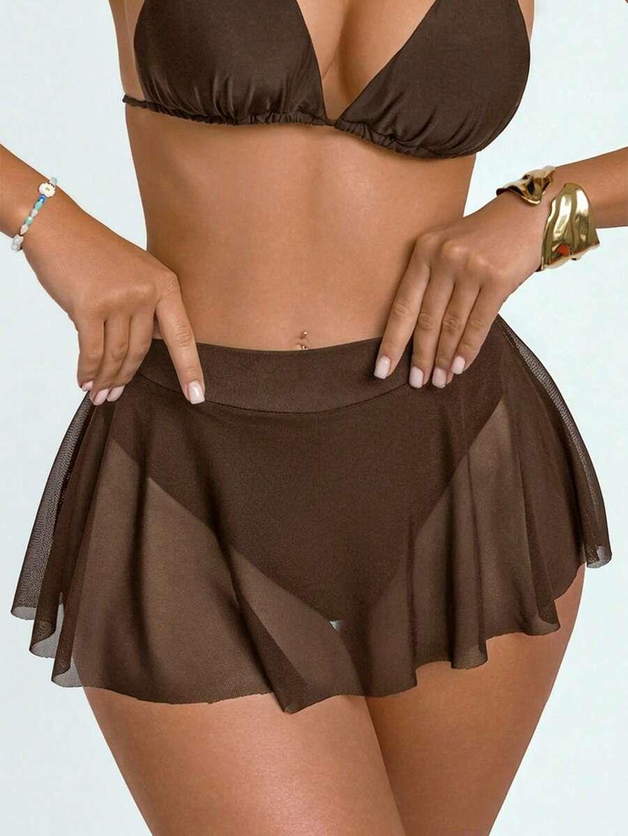 brązowy dół od bikini