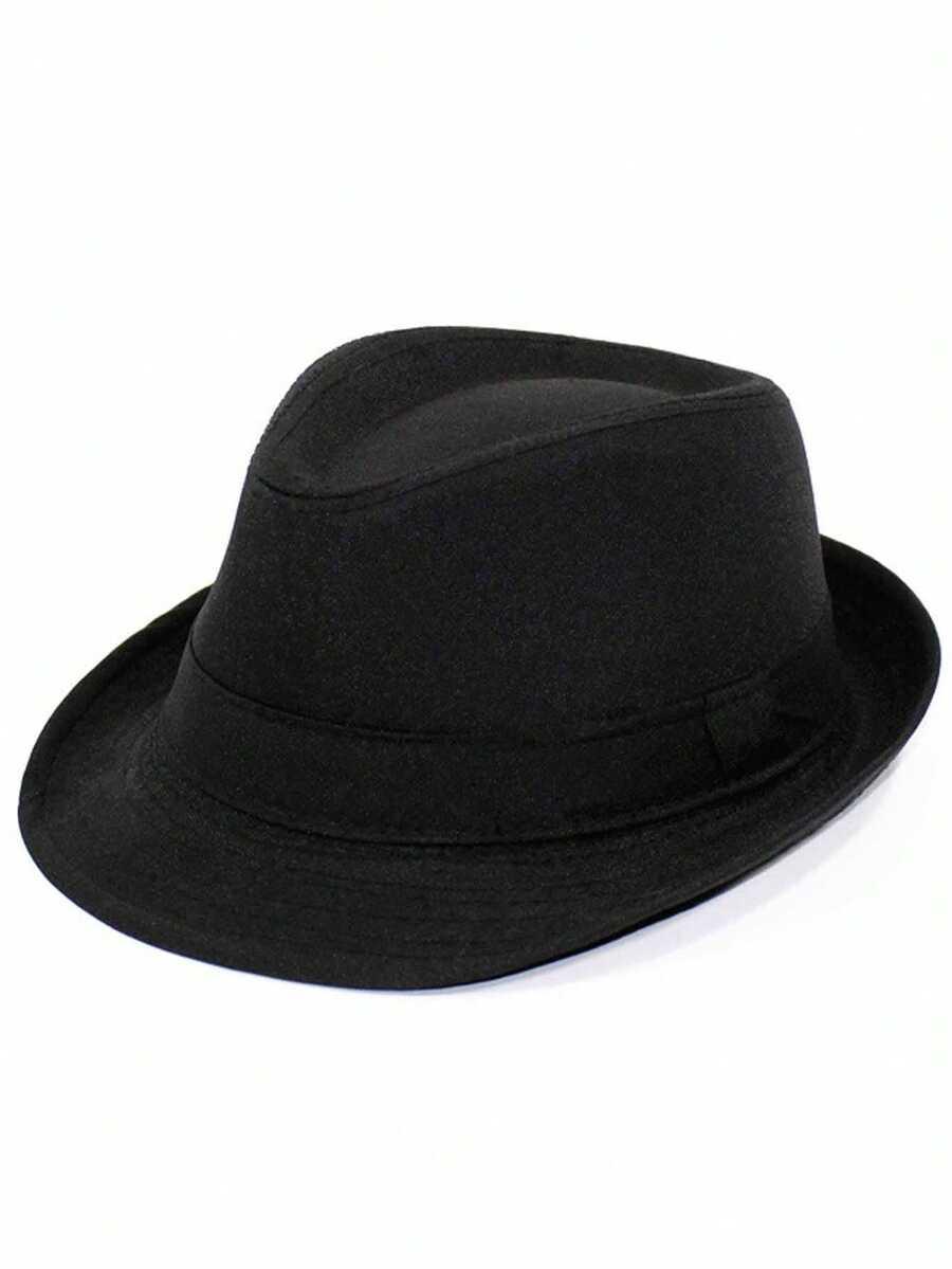 czarny kapelusz casual