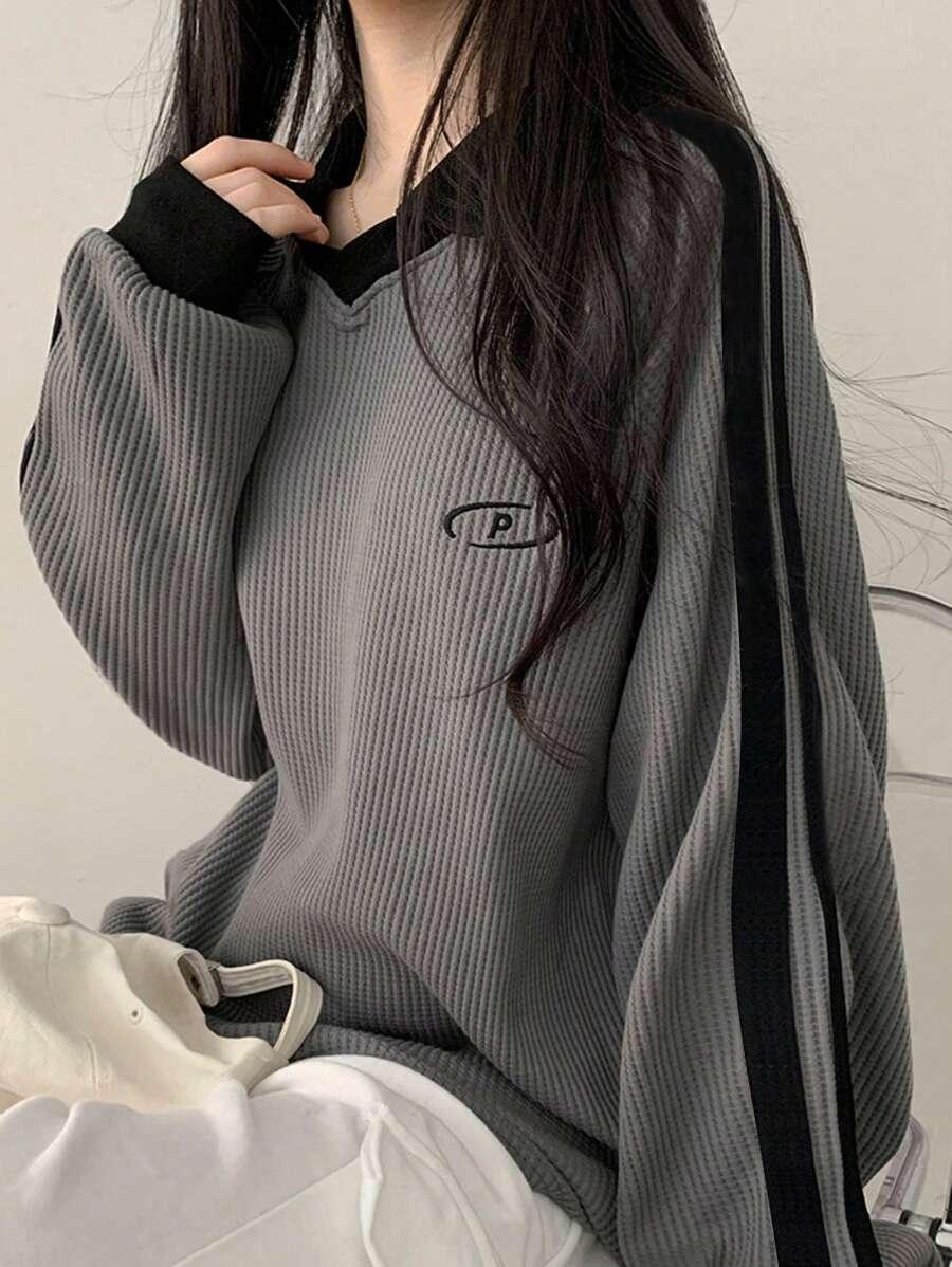 BLUZA Z DŁUGIM RĘKAWEM