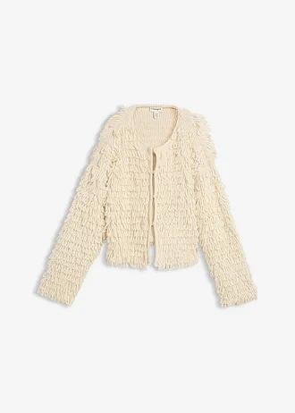 SWETER ROZPINANY Z GRUBEJ DZIANINY
