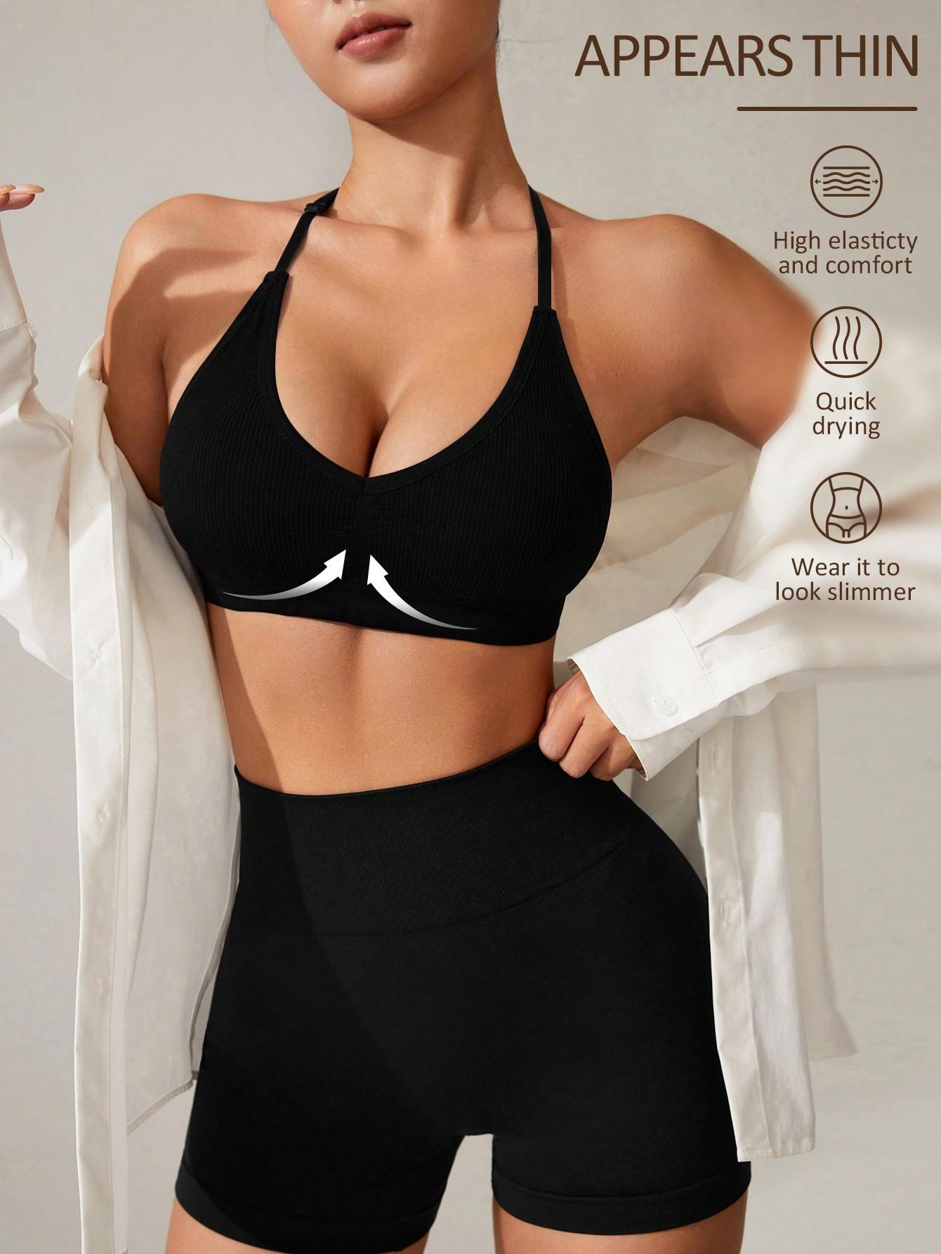 CZARNY SPORTOWY TOP