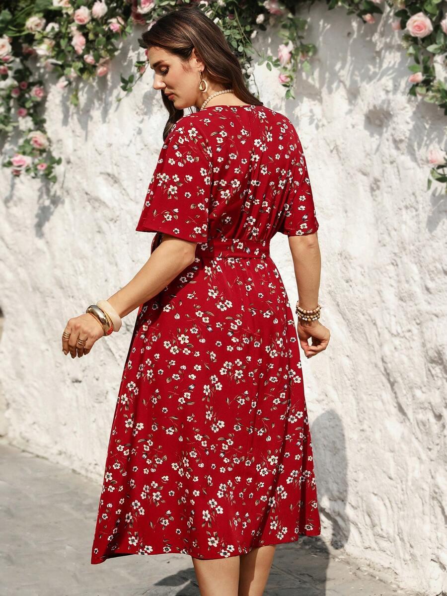 midi sukienka print 