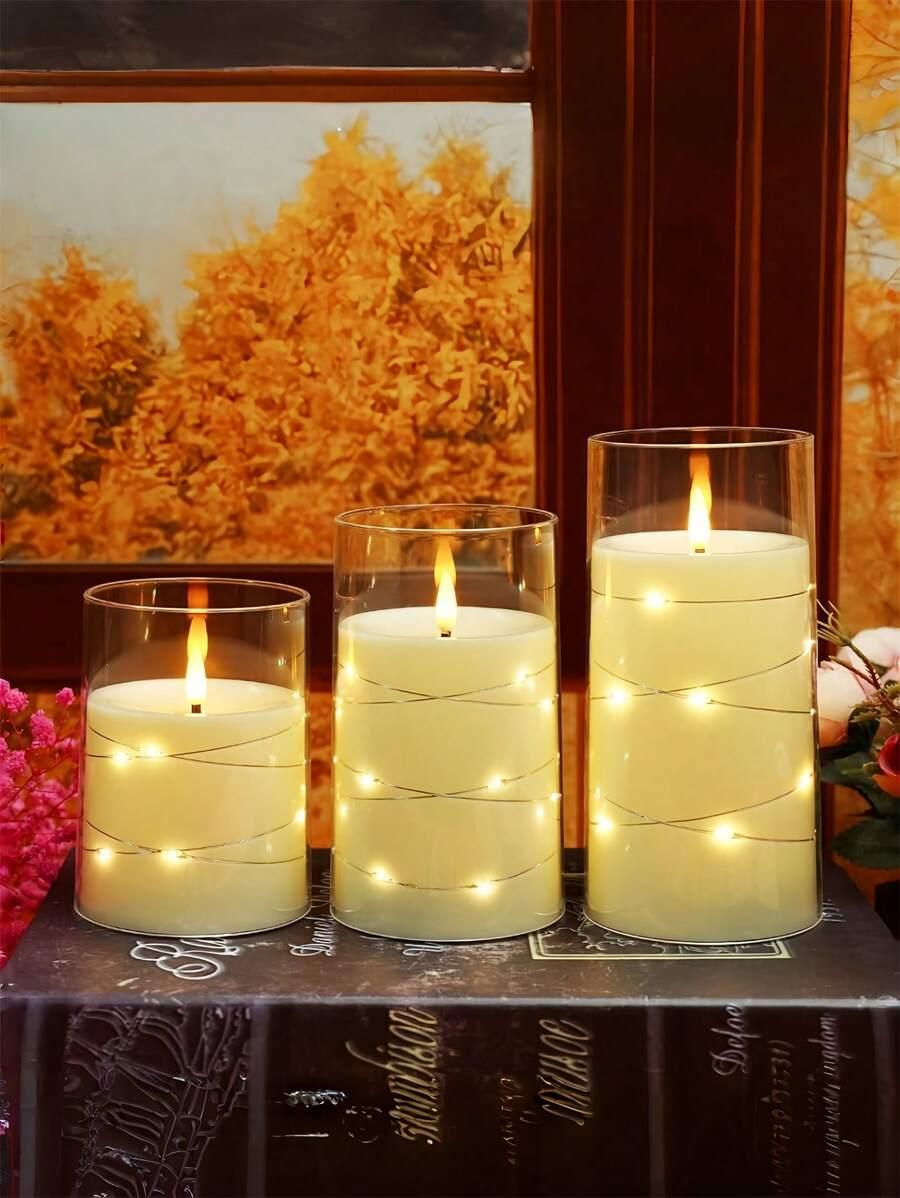 LAMPA ŚWIECA NA BATERIE 3-PACK
